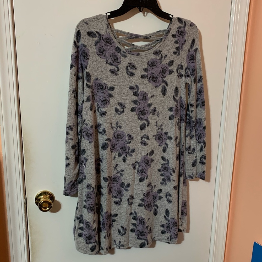 NWT Super Soft Floral Sweater Dress